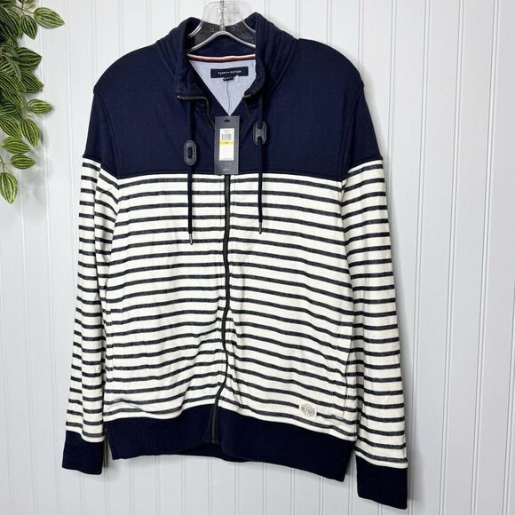 Tommy Hilfiger Men's S P Traveler Navy Blue Long Sleeve Full Zip Jacket NWT $129 - Picture 1 of 16